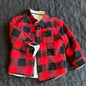 Cat & Jack sherpa Buffalo plaid jacket